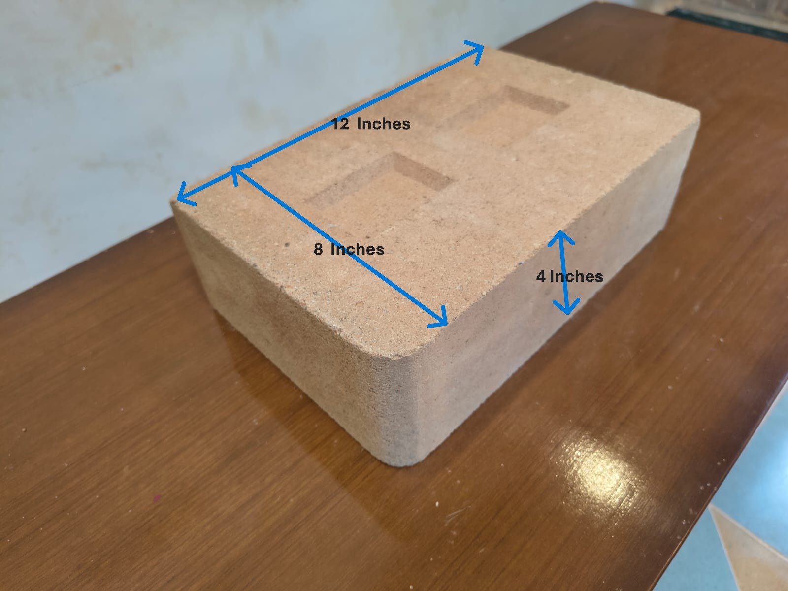 ISTIKA Solid Corner Block 12 x 4 x 8 inches